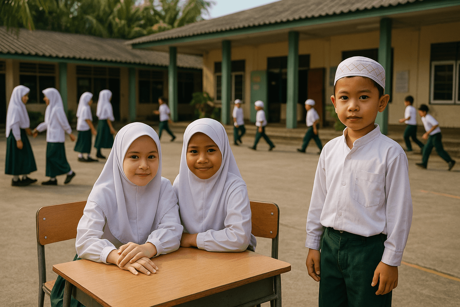 école avec cadre islamique