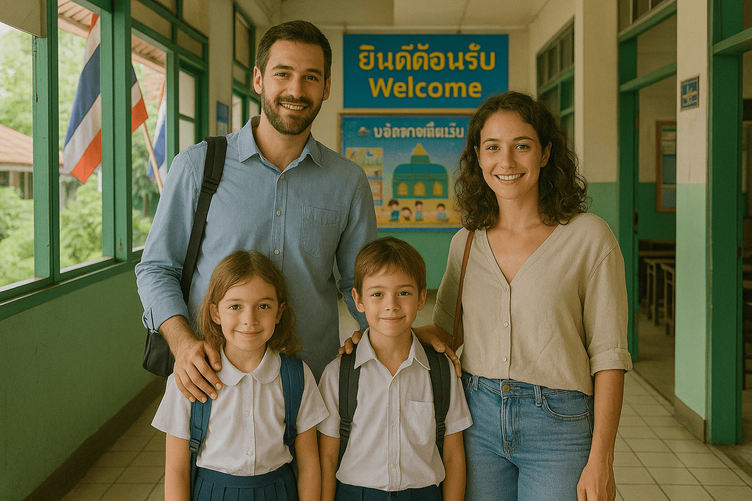 famille expatriée thailande