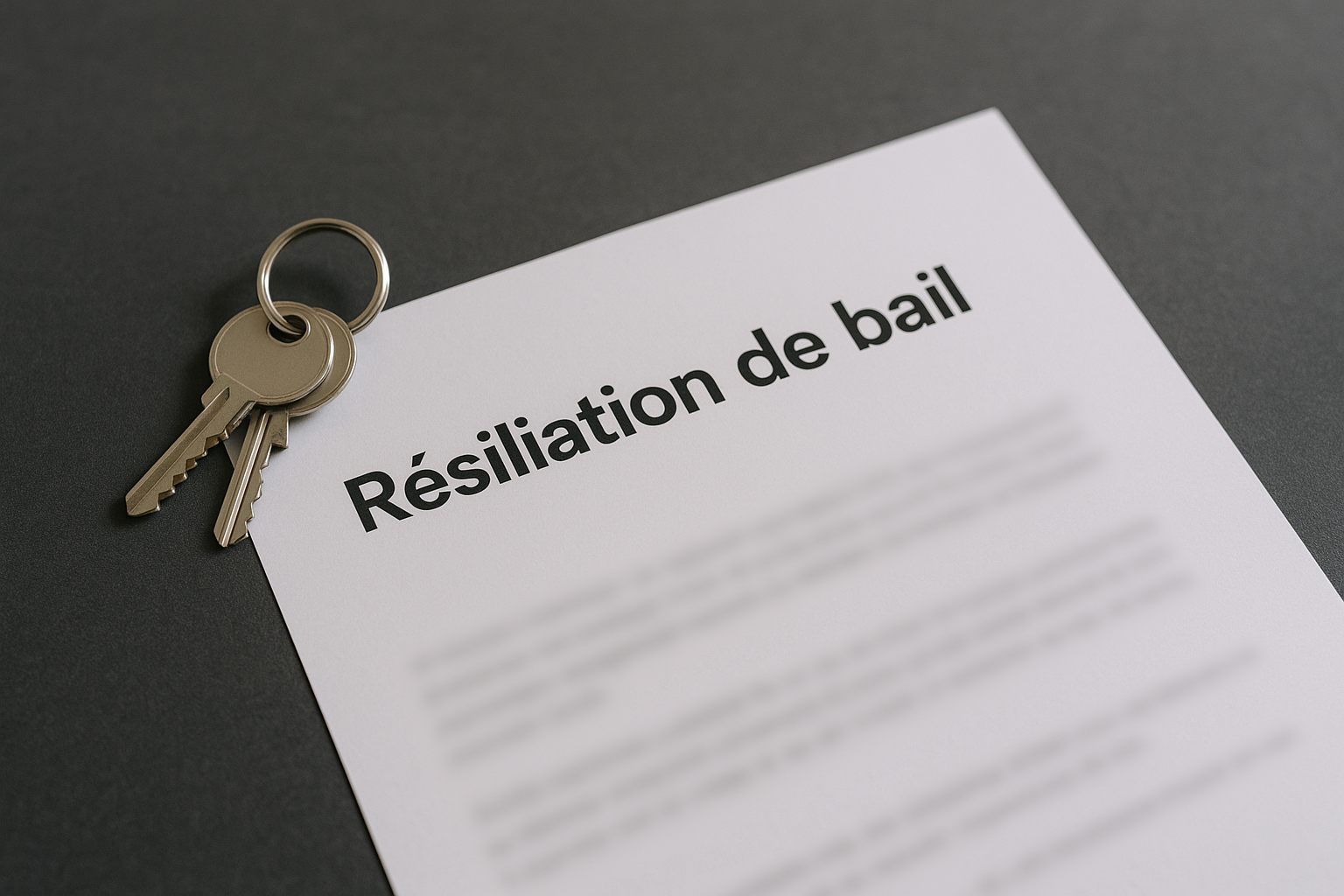 résiliation de bail