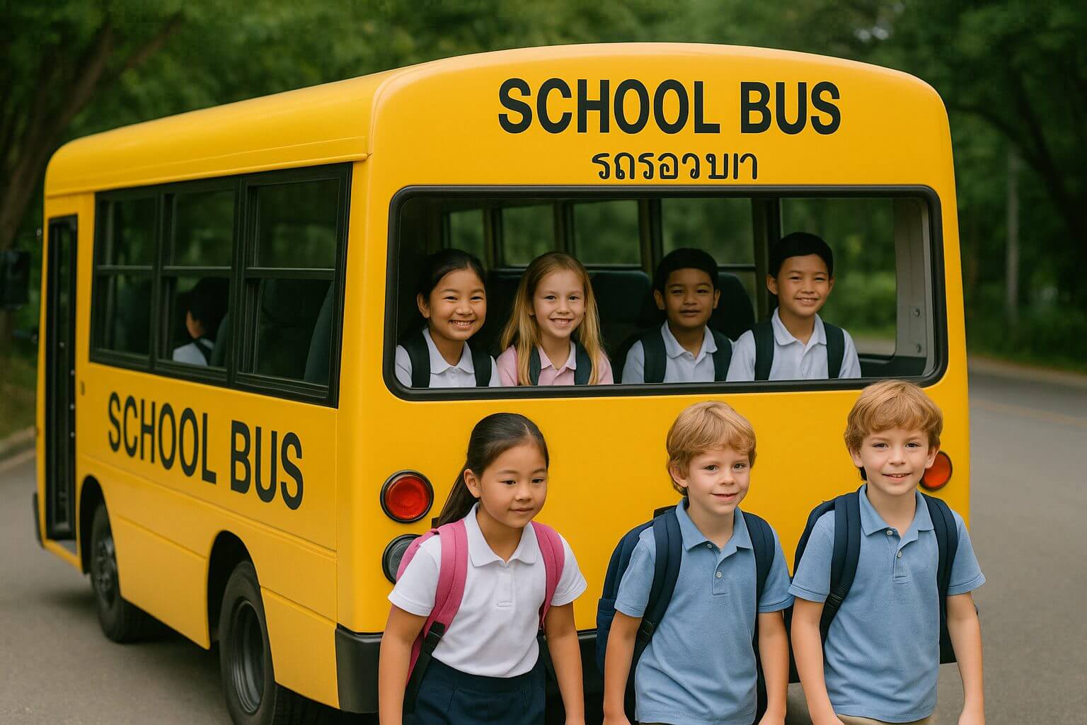 transport scolaire thailande